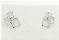 Orecchini Guerretta Gioielli Donna in Oro bianco Diamante 0.06 Ct 675 - 675